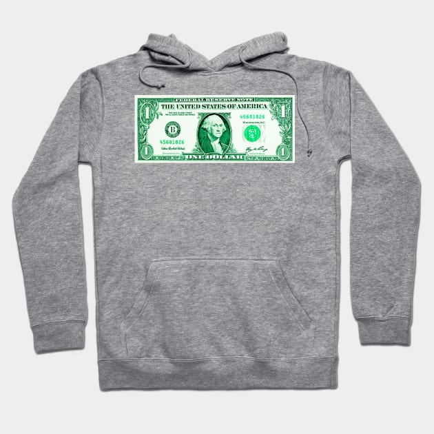 1$ dollar Hoodie by DeekayGrafx